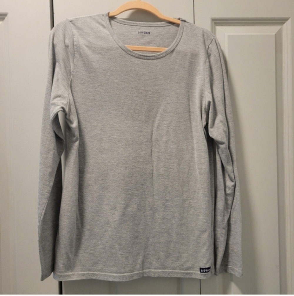 Gray Long Sleeve Scrub Under Shirt